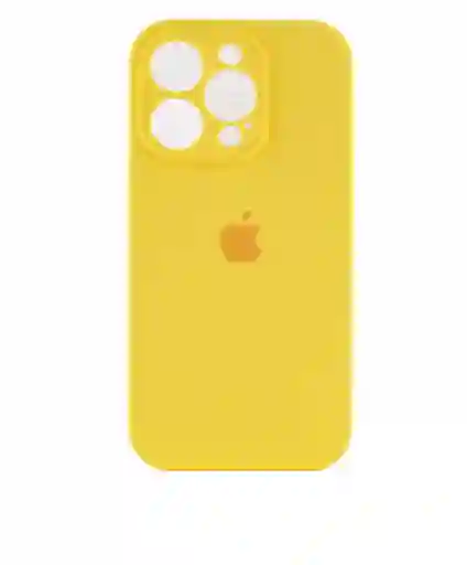Carcasa Silicona Iphone 14 Pro Amarillo