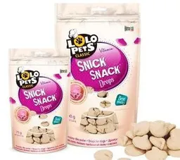 Lolo Pets Classic - Snick Snac Drops (snacks Para Perros Con Leche Y Vitaminas Sabor Jamón) 75g