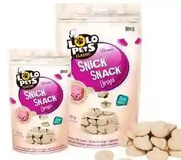 Lolo Pets Classic - Snick Snac Drops (snacks Para Perros Con Leche Y Vitaminas Sabor Jamón) 75g