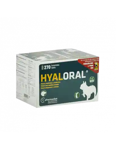 Hyaloral Razas Pequeñas Y Medianas Hasta 20 Kg 270 Comprimidos