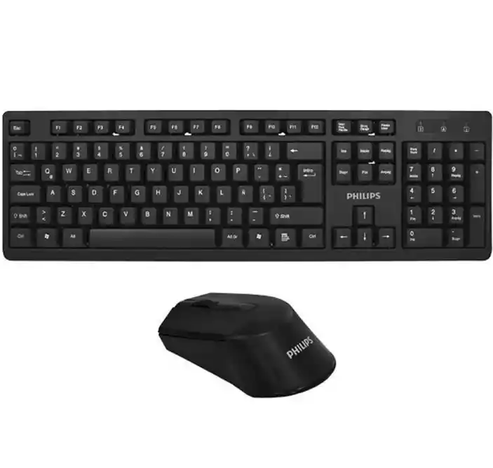 Teclado+mouse Inalámbrico Philips C354 Negro