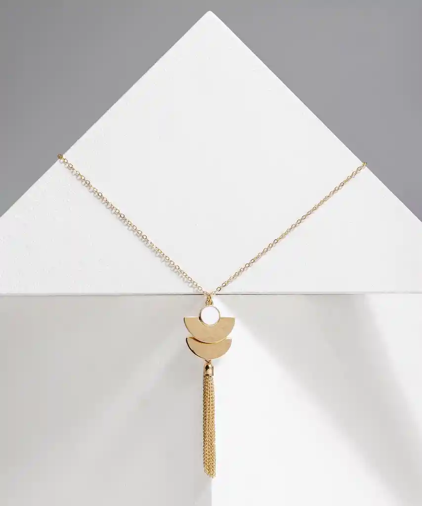 Collar Pompón Dorado