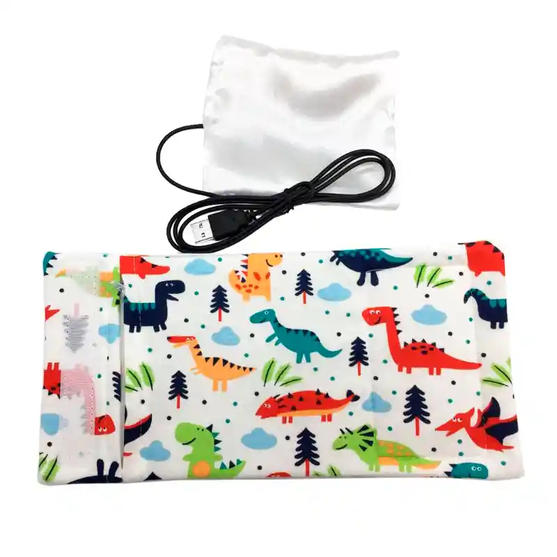 Calentador Portátil Para Mamadera Biberón Usb Bolsa Viaje (dinosaurios)