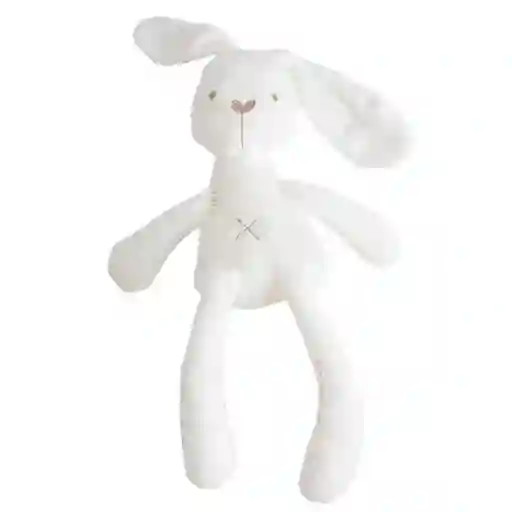 Peluche De Apego Juguete Tuto Amigo Para Bebe Guagua Conejo Blanco