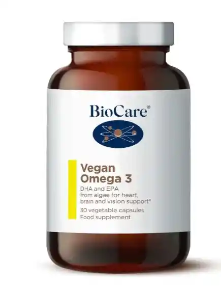 Biocare · Omega 3 Vegano 30 Capsulas