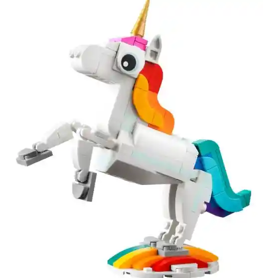 Lego Creator 3 En 1 Unicornio Mágico 145 Piezas 31140