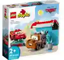 Lego Duplo Disney Pixar Cars Diversión En El Autolavado Con El Rayo Mcqueen Y Mate 29 Piezas 10996