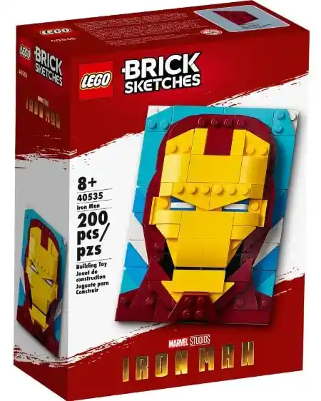 Lego Brick Sketches Iron Man 200 Piezas 40535