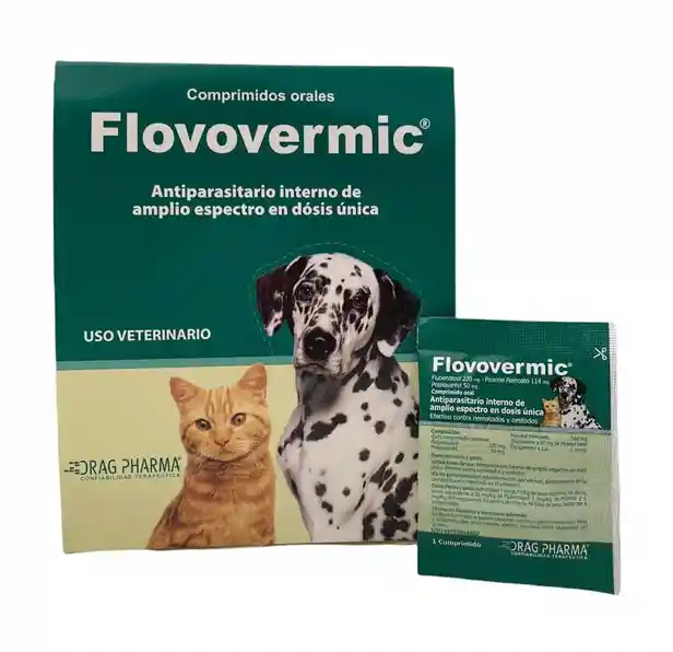 Flovovermic Perro Y Gato Hasta 10 Kg. - Sachet 1 Comp.