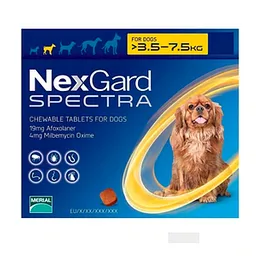 Nexgard Spectra 1 Masticable Para Perros 3.6-7.5 Kg