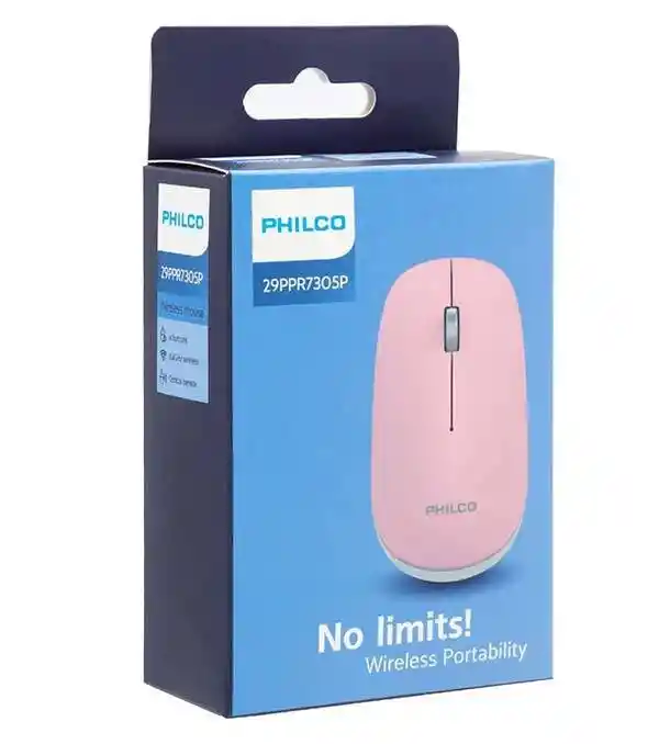 Mouse Inalámbrico Philco Rosa