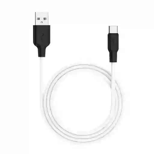 Cable Usb A Tipo-c 25cm Corto Blanco Hoco 3a