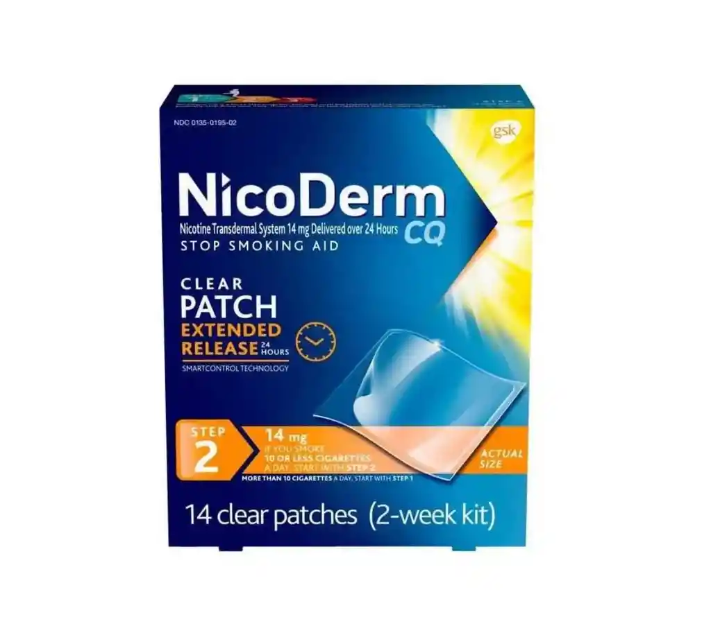 Parches Nicotina Nicoderm Cq Transparentes Paso 2 Original