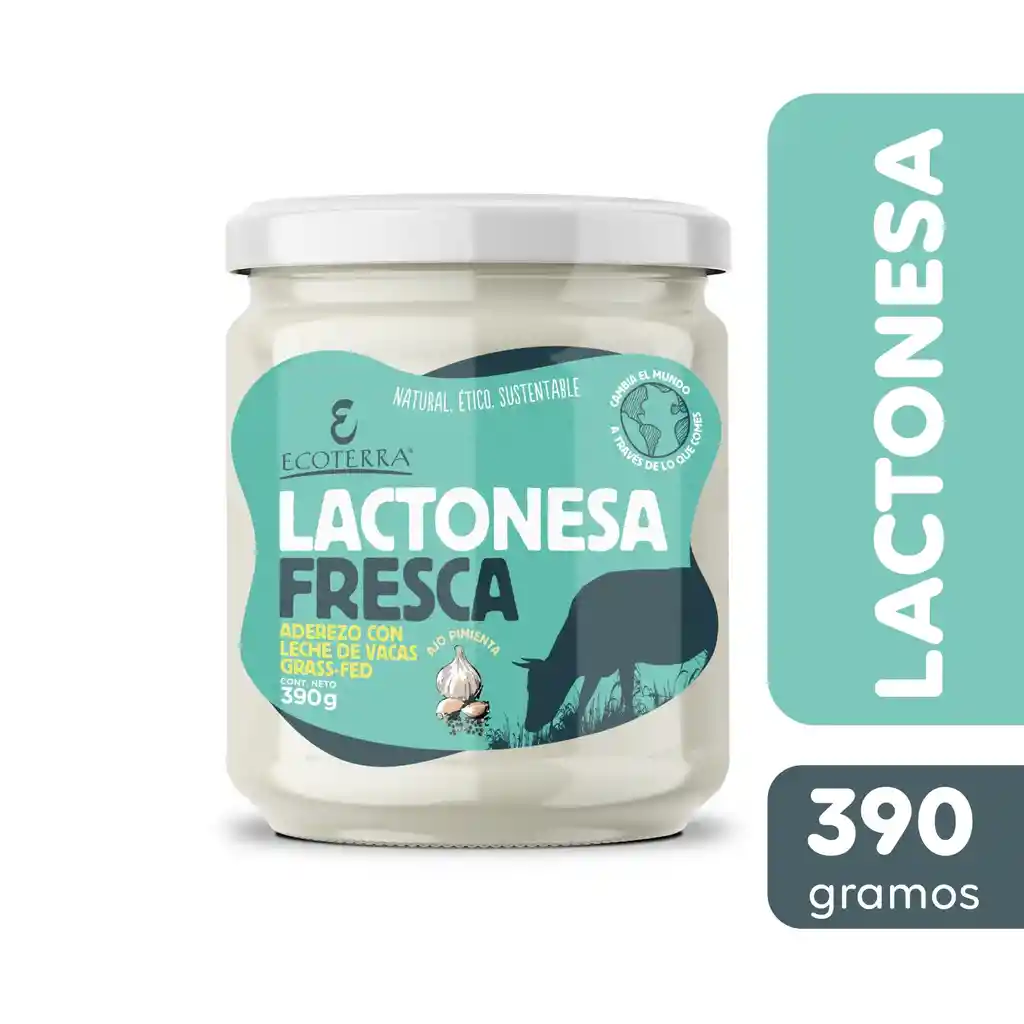 Lactonesa Fresca Ajo Pimienta 390gr