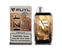 Vaporizador Desechable Vape Dinner Lady Fuyl Vanilla Tobacco 0% Nic 8000 Puffs