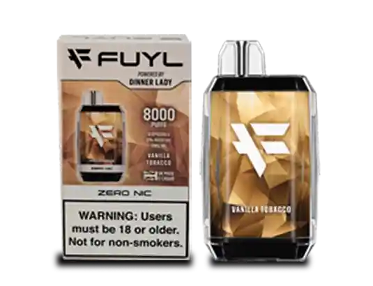 Vaporizador Desechable Vape Dinner Lady Fuyl Vanilla Tobacco 0% Nic 8000 Puffs