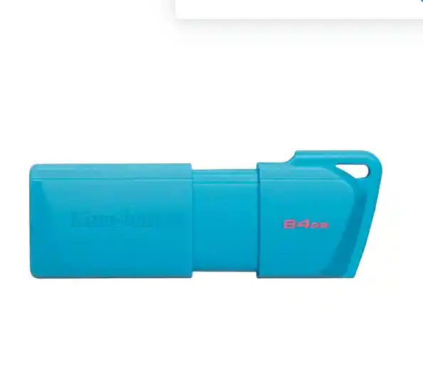 Pendrive Kingston Data Traveler Exodia 64gb 3.2 Azul Neon