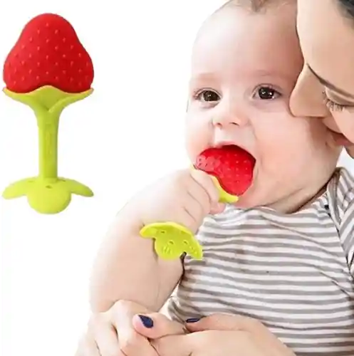 Juguete Mordedor Para Bebés De Silicona Con Forma De Frutas