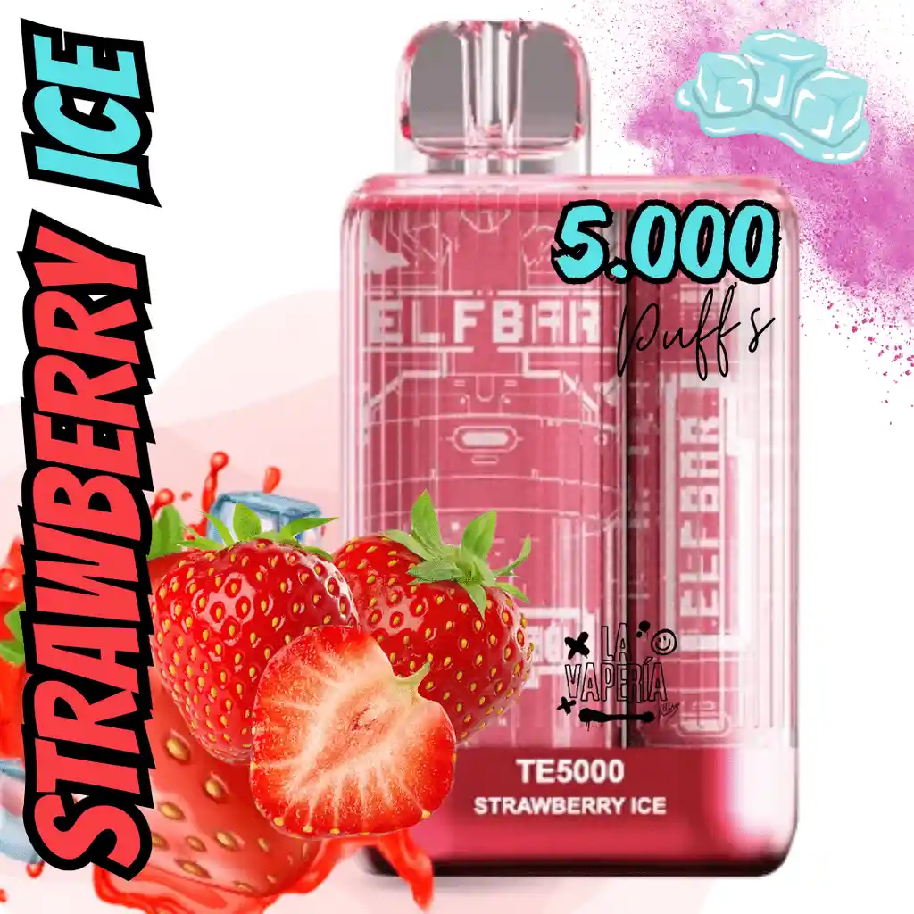 Vapo Strawberry Ice 5.000 Puffs / Vaporizador Desechable Vaper