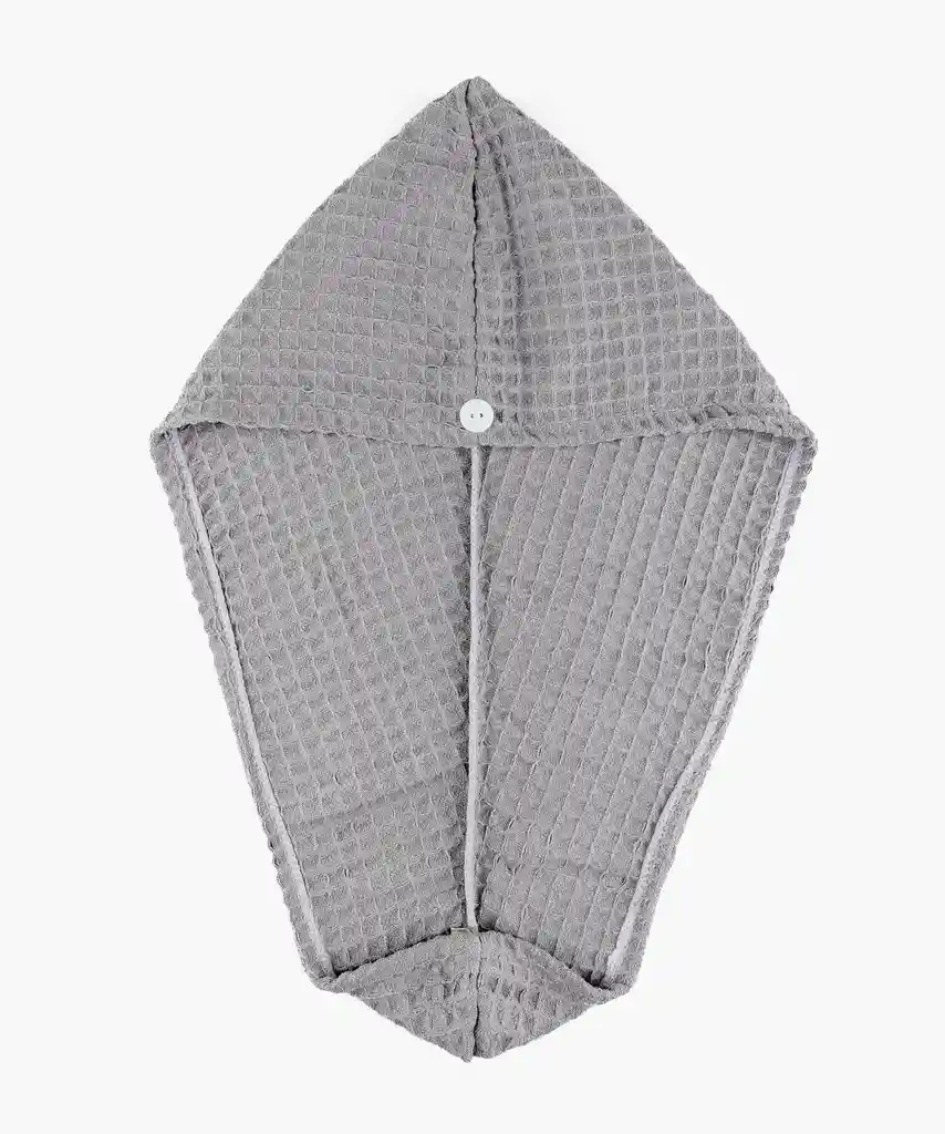 Toalla Para El Pelo Turbante Gris