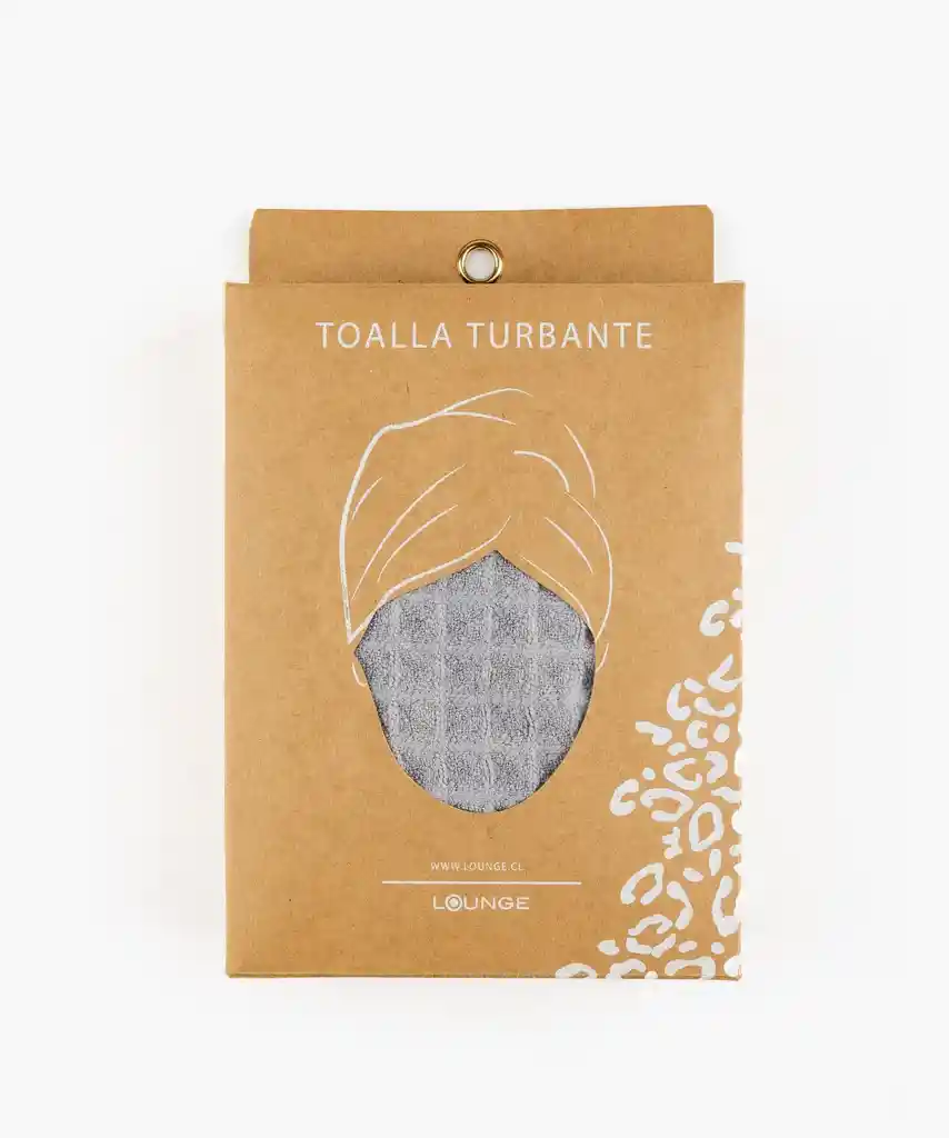 Toalla Para El Pelo Turbante Gris