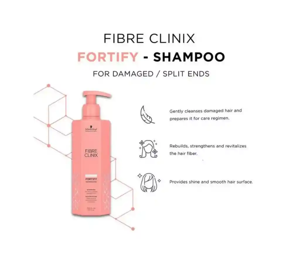 Shampoo Schwarzkopf Fortify 300ml Fiber Clinix Fortalecedor