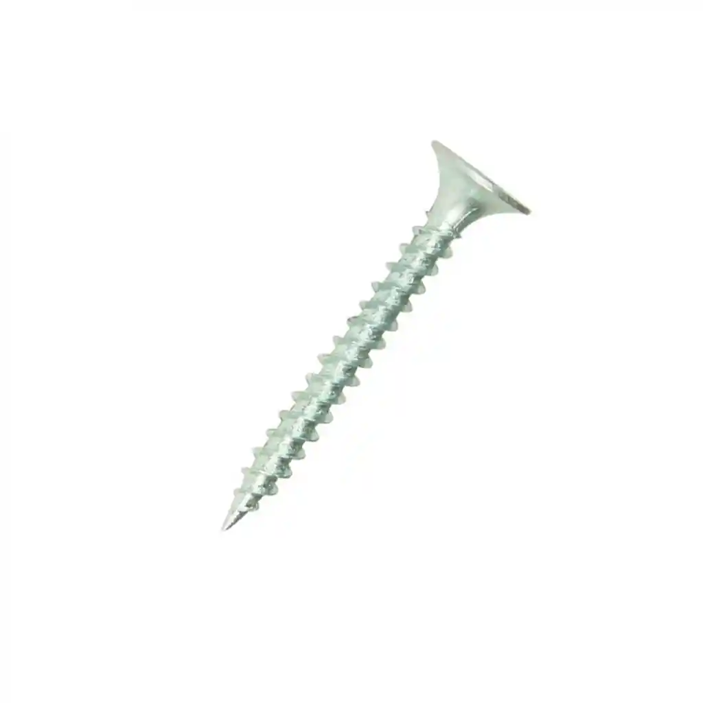 Tornillo Volcanita Punta Fina Zinc 6-18x2'' X 100 Unidad