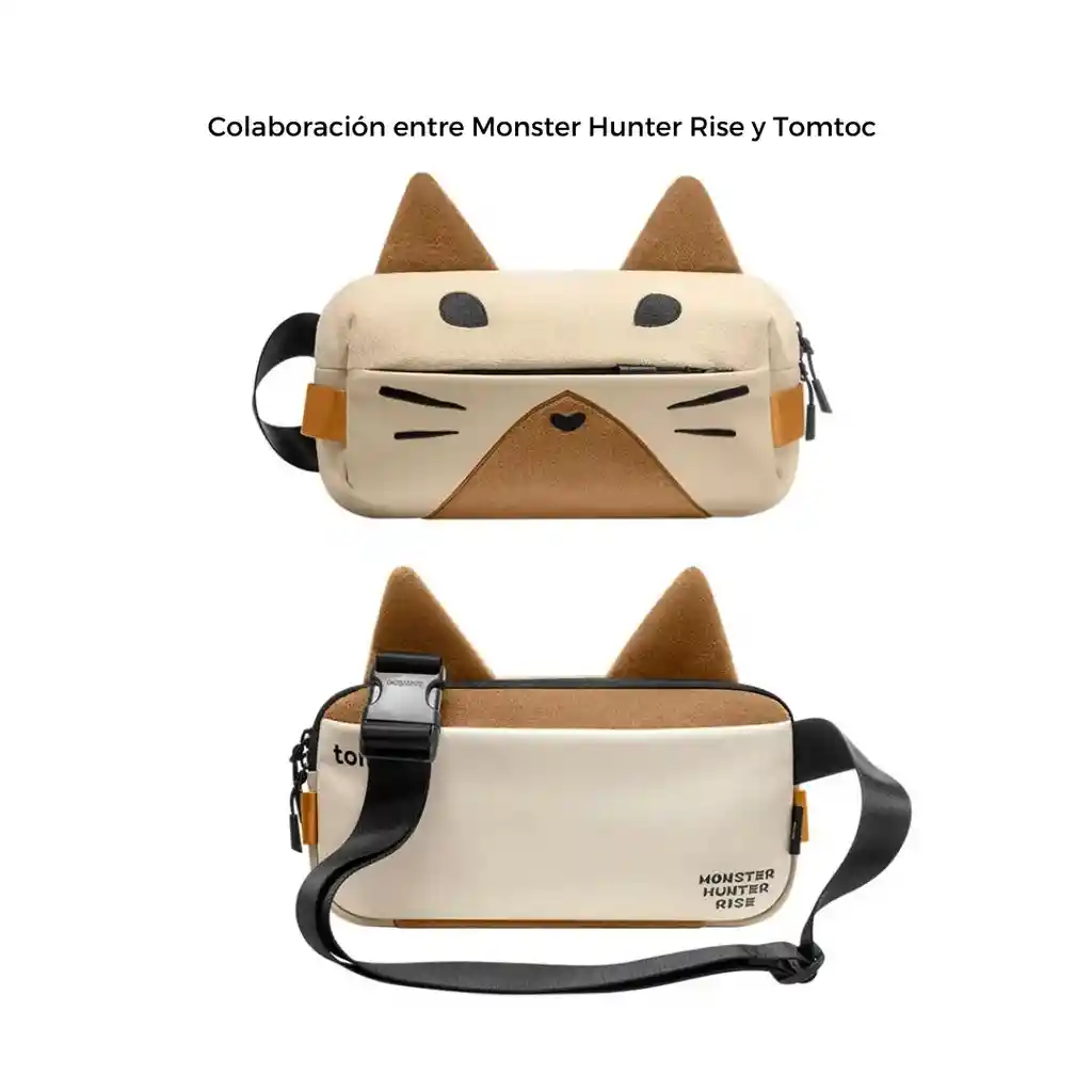 "tomtoc Bolso Sling Monster Hunter Rise Para Ns/ipad 8"" - Palico "