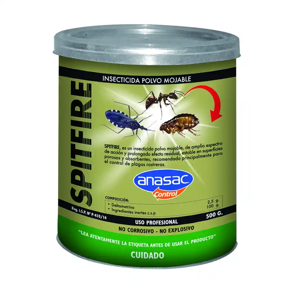 Insecticida En Polvo Spitfire 2.5 Wp 500grs