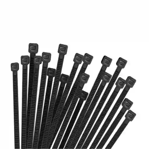 Amarras Plasticas Negras 100un 4x250mm