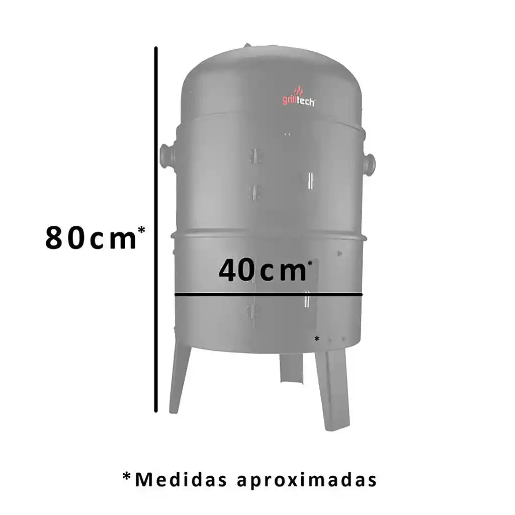 Ahumador Vertical 80x40cms