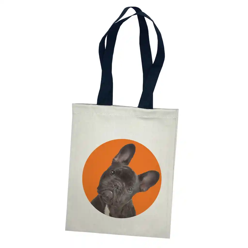 Tuyo Tote Bag Chico Color Bulldog Francés Negro