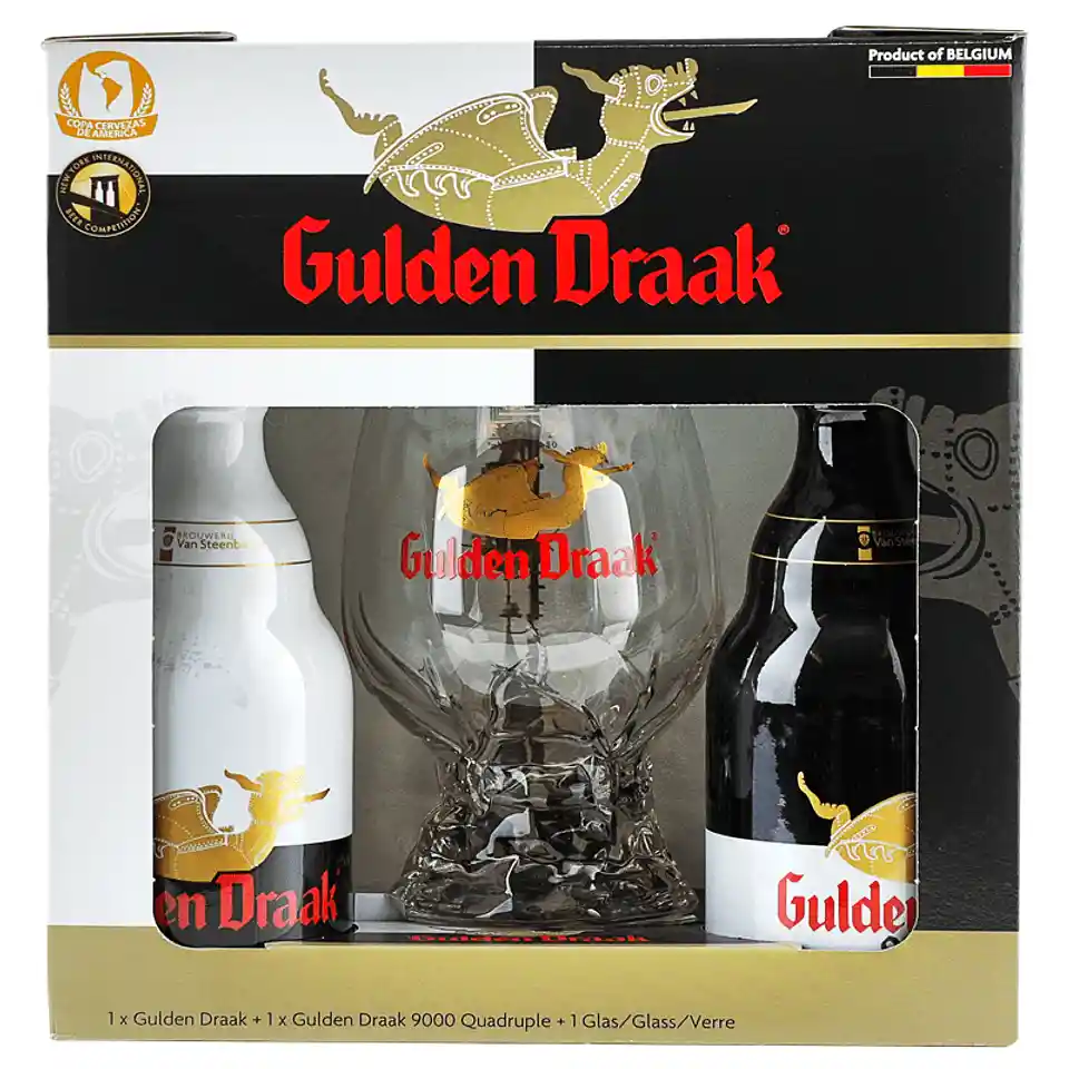 Pack Regalo Gulden Draak Copa + 2 Botellas