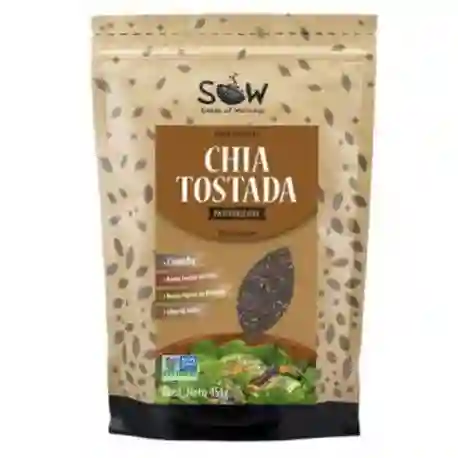 Sow - Chía Tostada Pasteurizada (sin Gluten) 454g