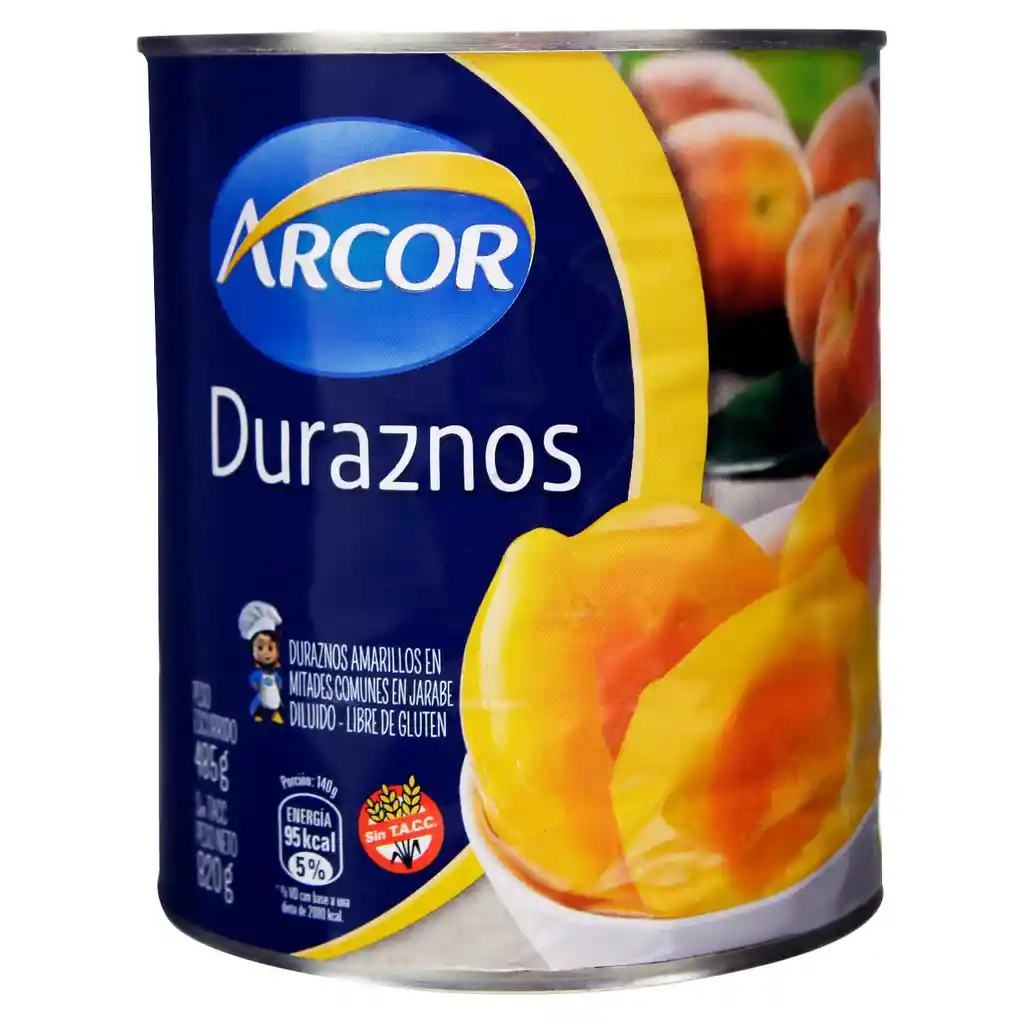 Arcor Duraznos En Mitades 820 G