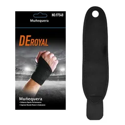 Muñequera Ajustable Con Orificio Pulgar Deporte Ortopédico