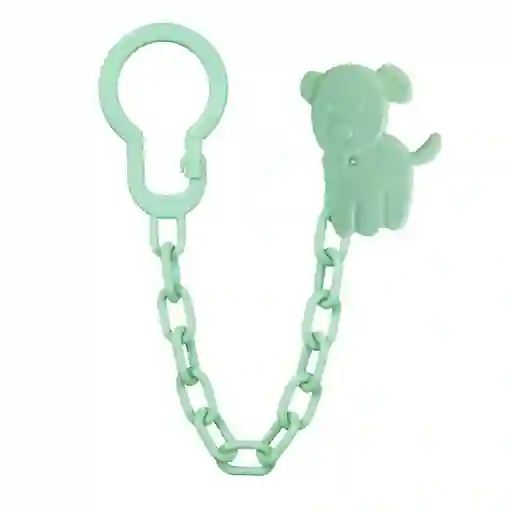 Porta Chupete Clip Plastico Cadena Afirma Tete (perrito)