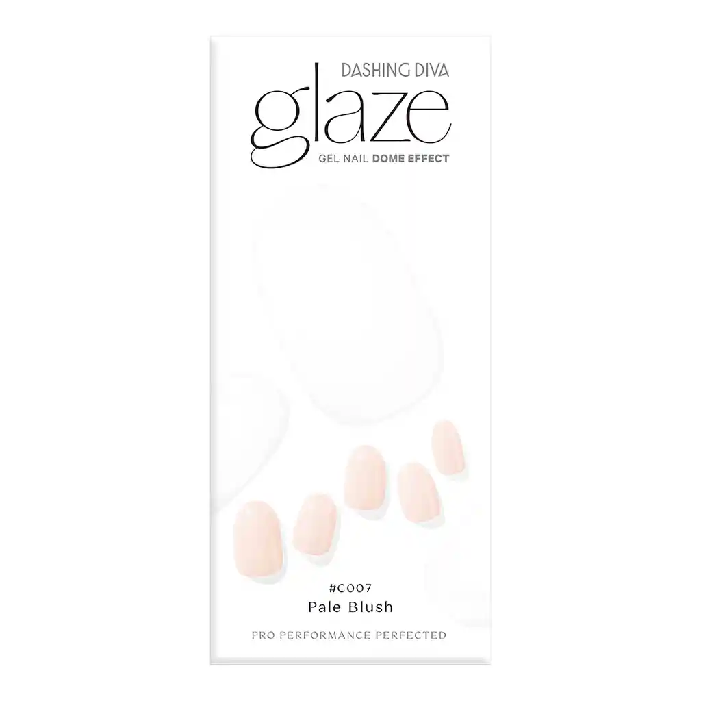Uñas Dashing Diva Glaze Color -pale Blush