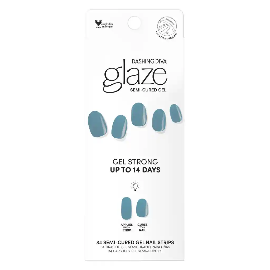 Uñas Dashing Diva Glaze Color -ocean Bay