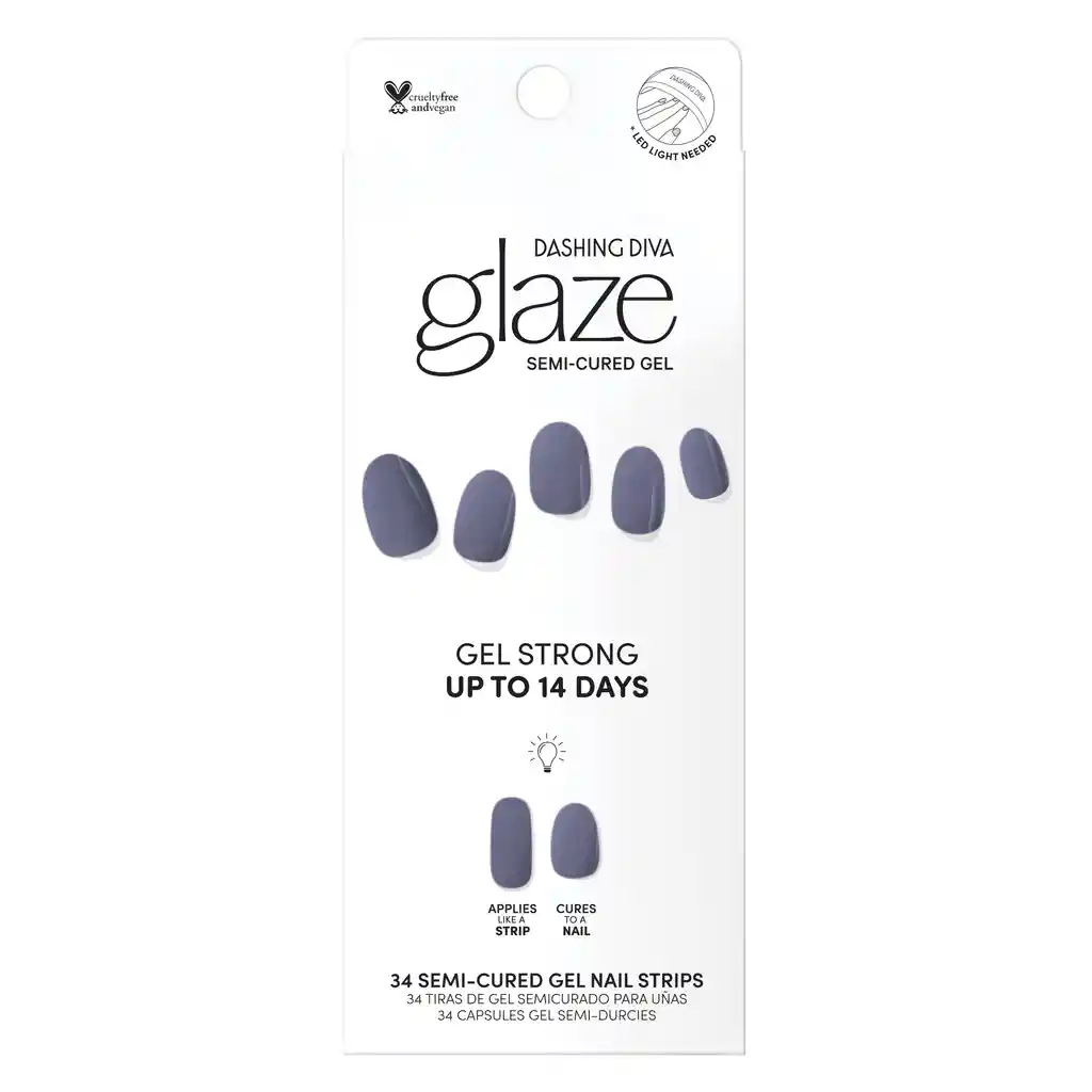 Uñas Dashing Diva Glaze Color -bry Blue