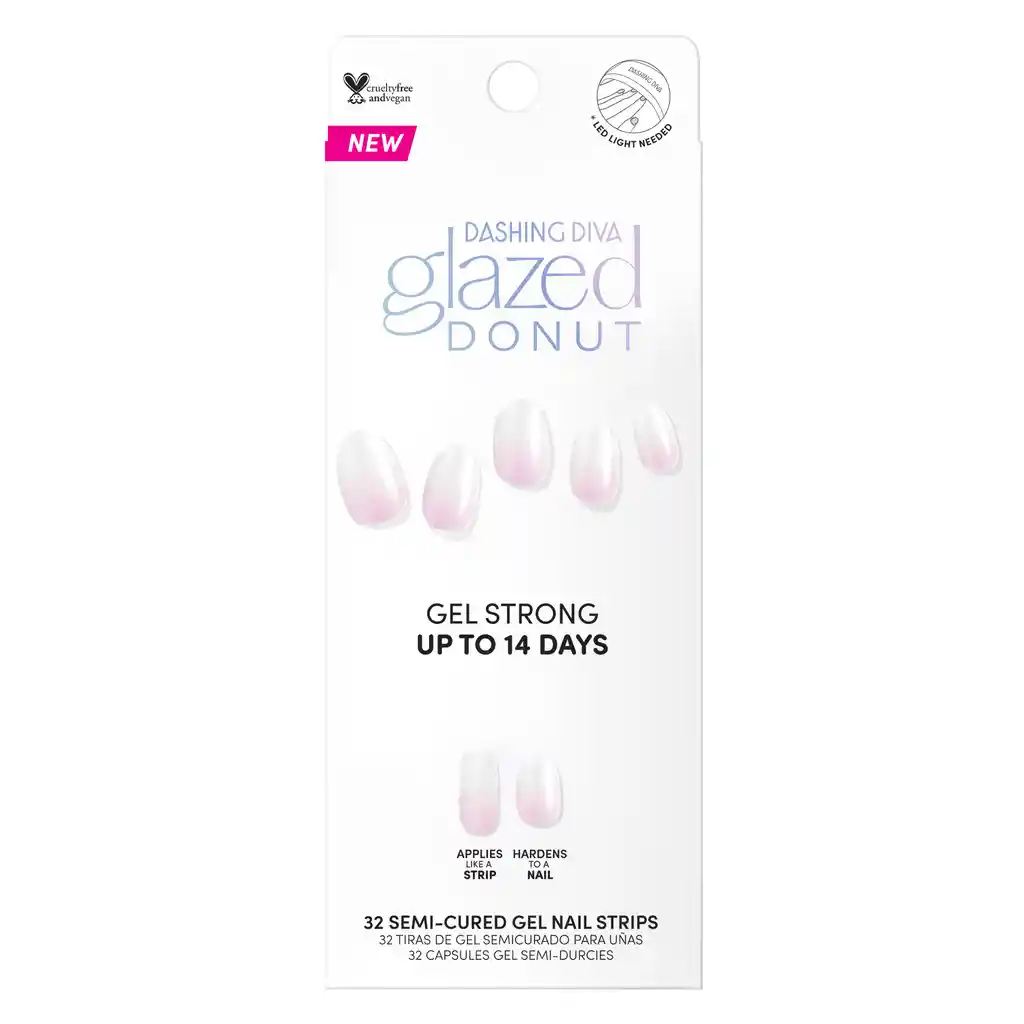Uñas Dashing Diva Glaze Art -rosewater Glaze