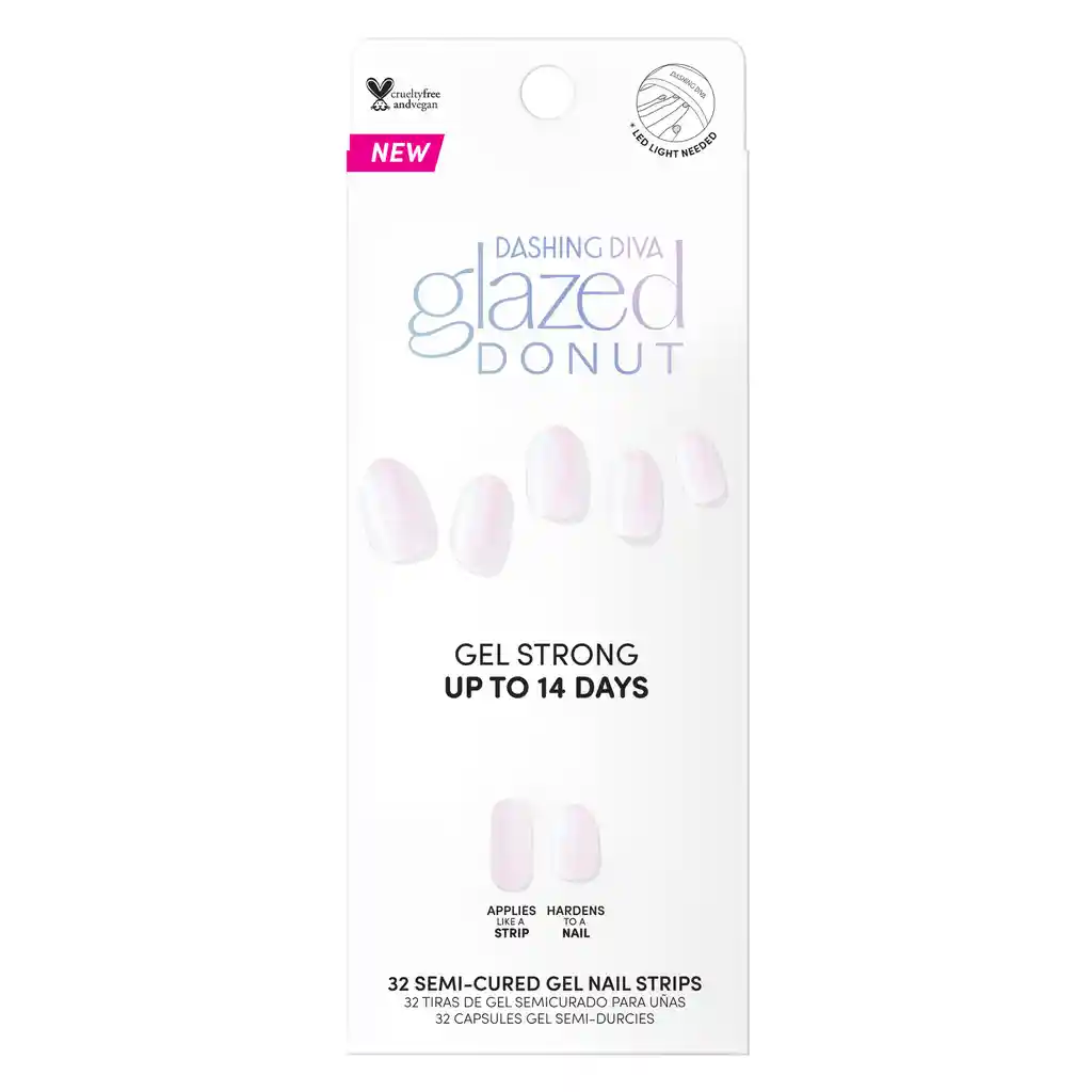 Uñas Dashing Diva Glaze Art -pearl Glaze