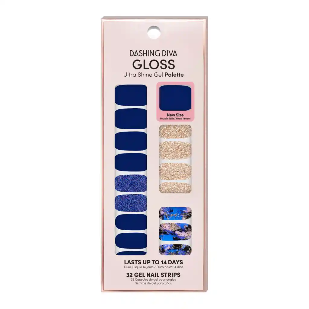 Uñas Dashing Diva Gloss -blue Vixon