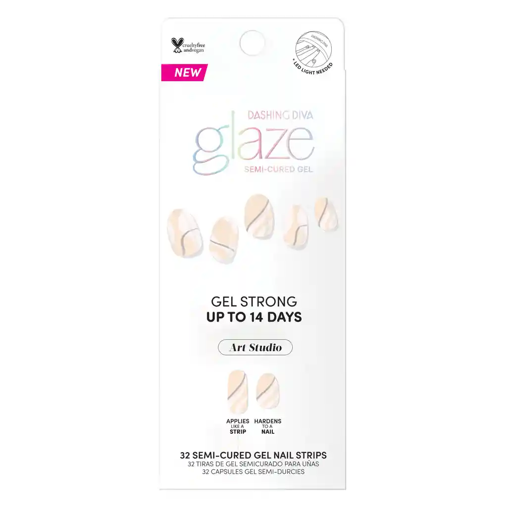 Uñas Dashing Diva Glaze Art -wavy Gravy