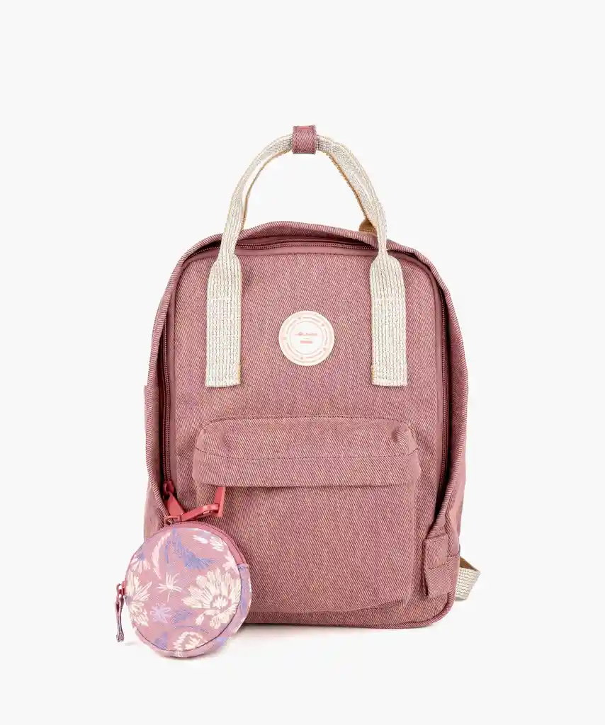 Mochila Pequeña + Monedero Rosado