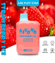 Vaporizador Aivono 6500 Puff 0% Strawberry Ice