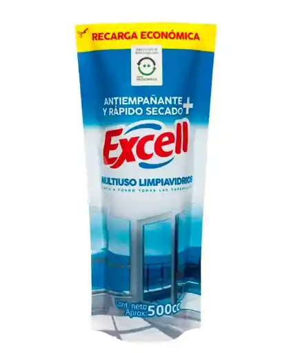 Limpiavidrios Multiuso Excell Doypack 500 Ml