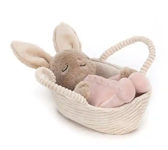 Jellycat Peluche Conejo Con Cesta Para Dormir