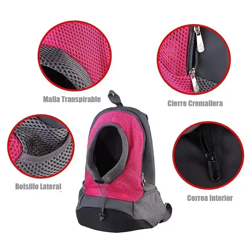 Mochila Paseo De Mascotas Bolso Viaje Perros (amarillo)