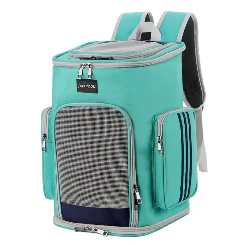 Mochila Transportadora De Mascotas Pequeñas Bolso De Viaje (turquesa)